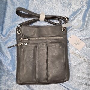 🌟 Time and Tru Black Crossbody Bag